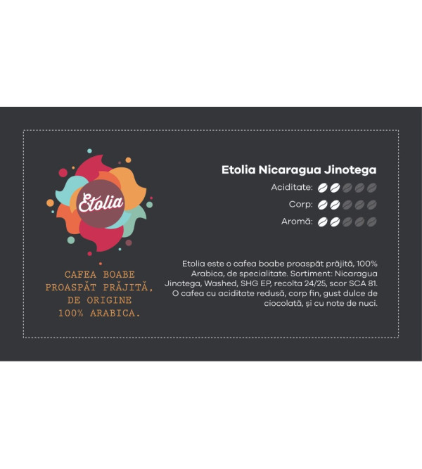 CAFEA BOABE ETOLIA NICARAGUA JINOTEGA, 1Kg